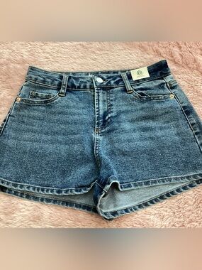 No Boundaries Denim Mom Shorts